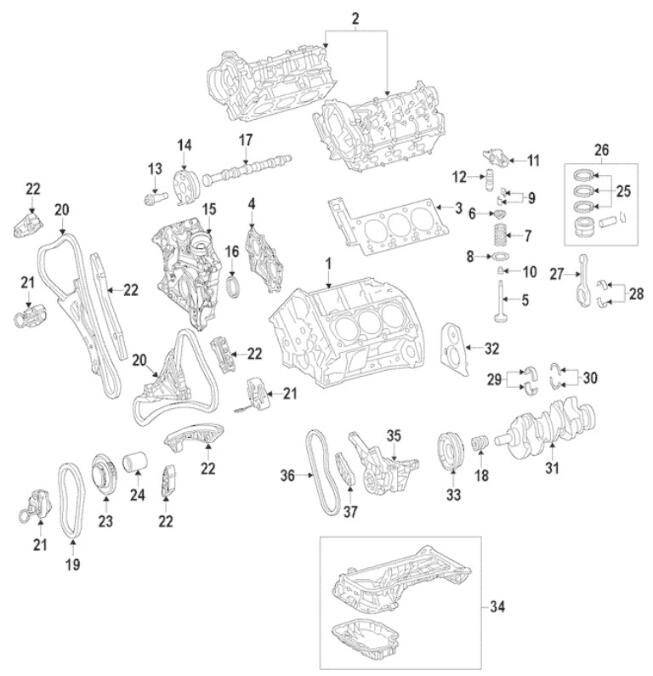 Mercedes Engine Valve Spring 2760530420 - Genuine Mercedes